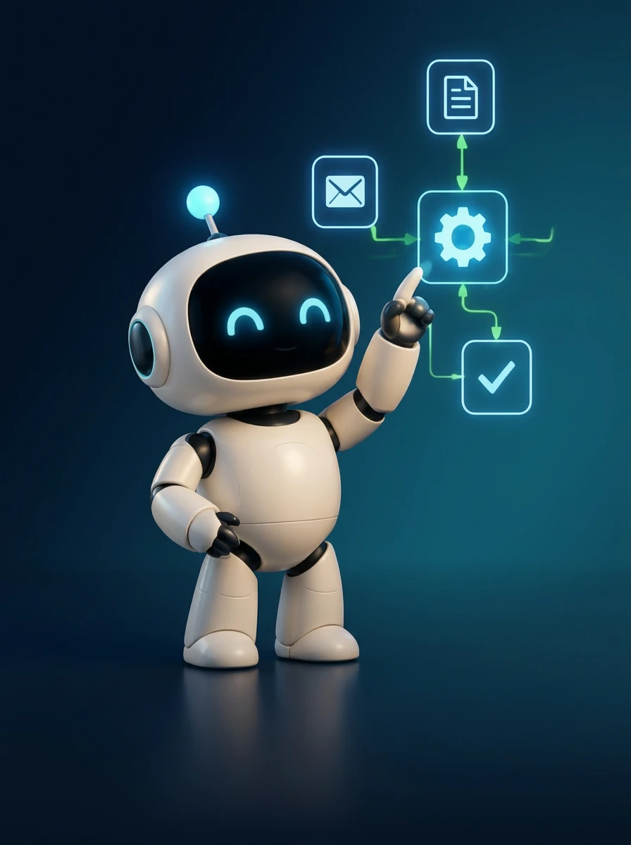 Automation Bob connecting a workflow